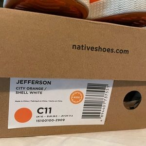 Native Shoes Jefferson 11c orange